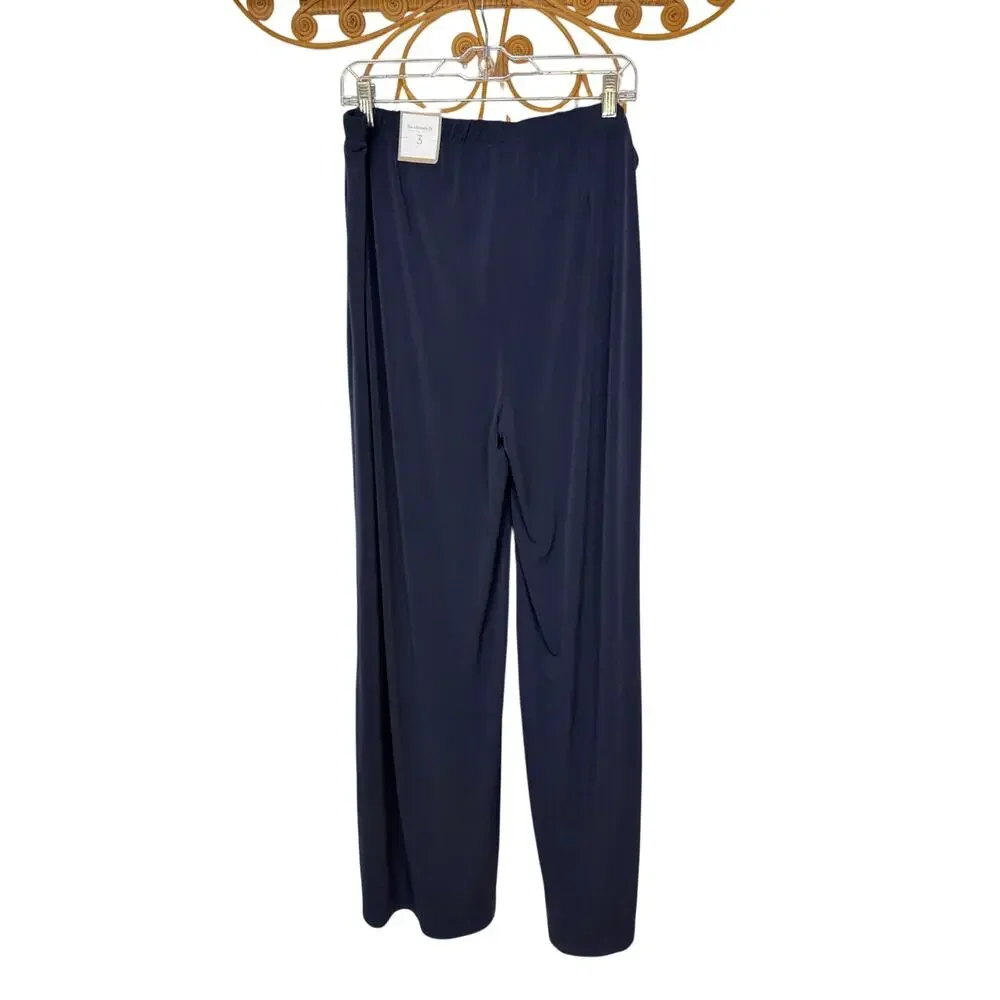 NEW Chico's Knit wide leg palazzo pant Navy blue XL 14/16